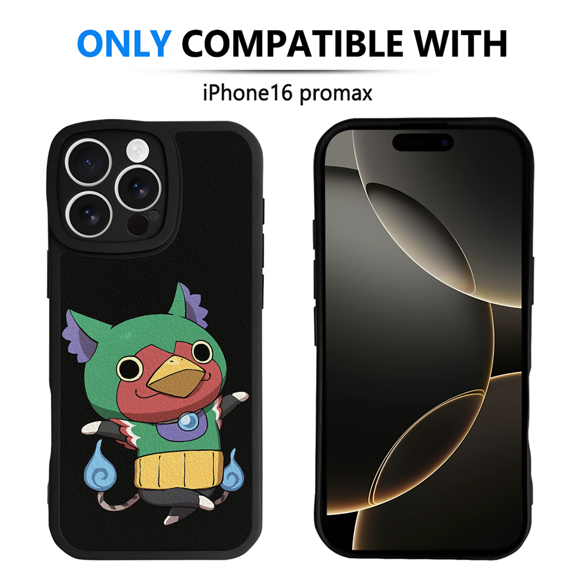 （画像用） 妖怪ウォッチ Yo-kai Watch 【iPhone 16シリーズ対応】シリコンスマホケース（レザー調） 材質：シリコン
